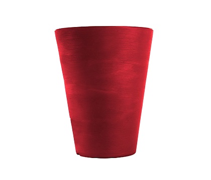 vaso liscio siena rosso